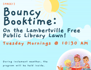 Bouncy Book Time Tuesdays at 10:30 AM