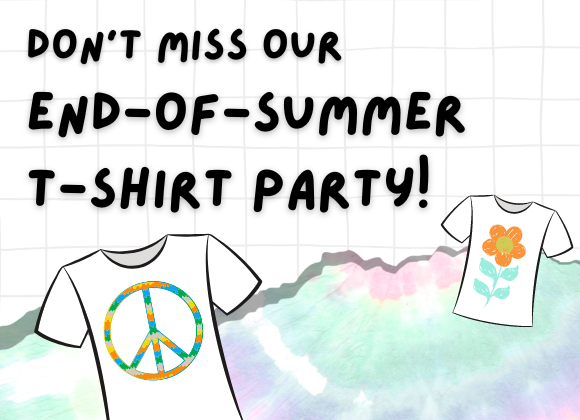 End of summer t-shirt party